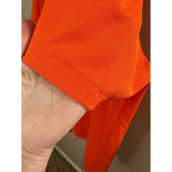 NIKE Mens Orange Polo 2x short sleeve polyester golf sports collared pullover‎ - Picture 4 of 7